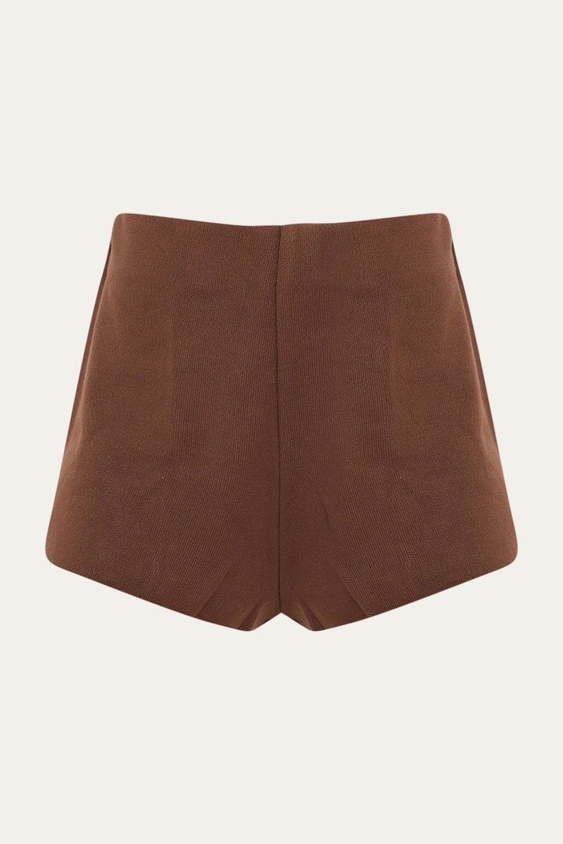 Shorts Mini Marta Tricot Haight - MARROM 4