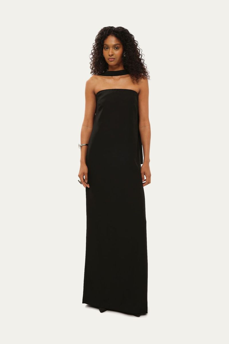 Vestido Longo Milo Francesca - PRETO 0