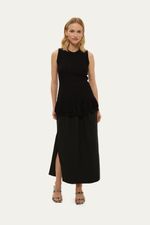 Blusa Manga Curta Tric  Canelado Cone Coven - PRETO 2