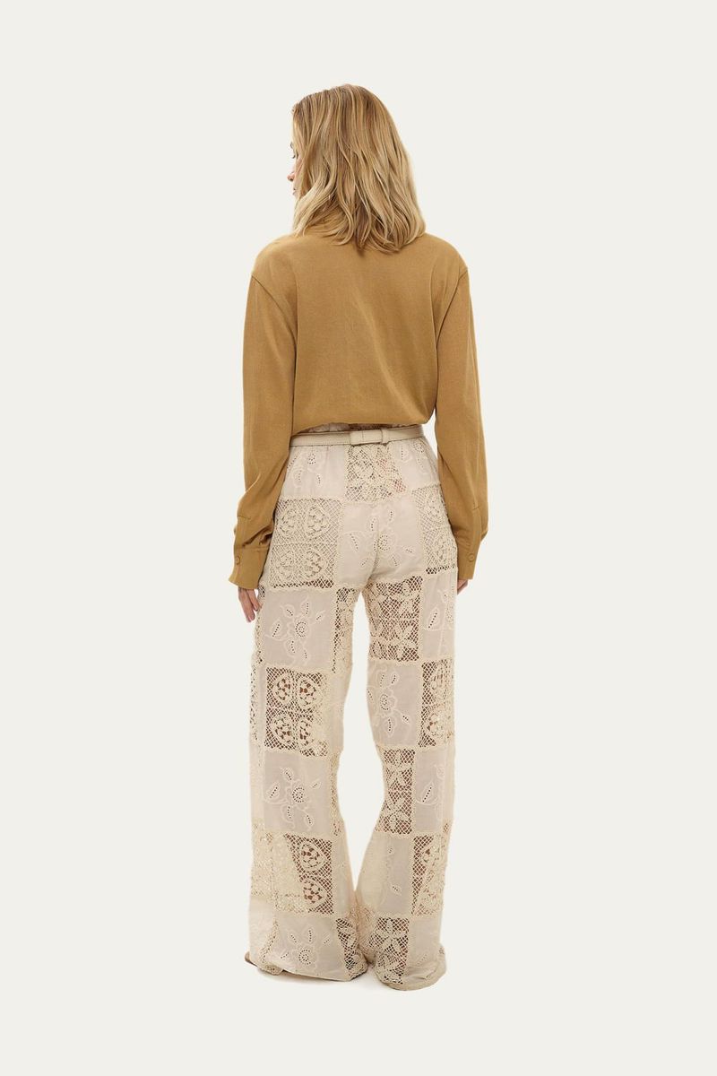 Camisa Manga Longa Tric  Liso Coven - BEGE 4