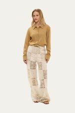 Camisa Manga Longa Tric  Liso Coven - BEGE 2