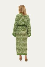 Saia Longa Pareo Moldura Pincel Bdln - VERDE 3