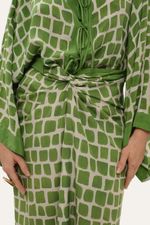 Saia Longa Pareo Moldura Pincel Bdln - VERDE 4