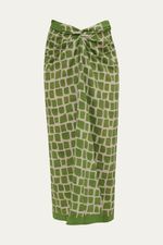 Saia Longa Pareo Moldura Pincel Bdln - VERDE 0