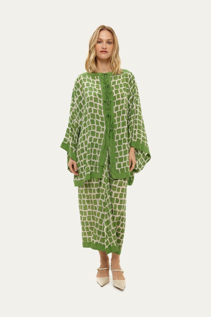 Kimono Moldura Pincel Bdln - VERDE 2