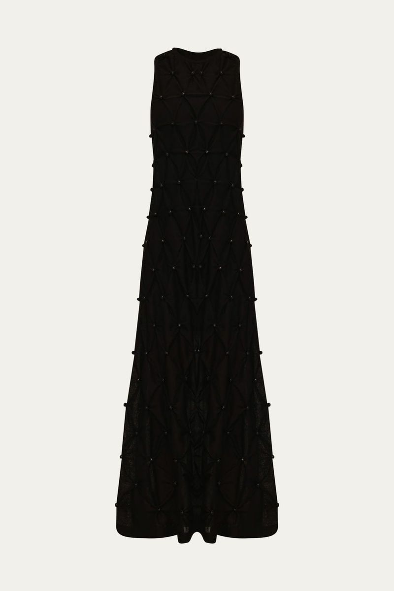 Vestido Longo Tric  Gr o Coven - PRETO 4