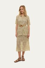 Saia Midi Evase Renda Belize Gig - OFF WHITE 1