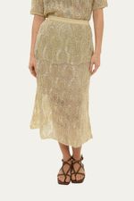 Saia Midi Evase Renda Belize Gig - OFF WHITE 2