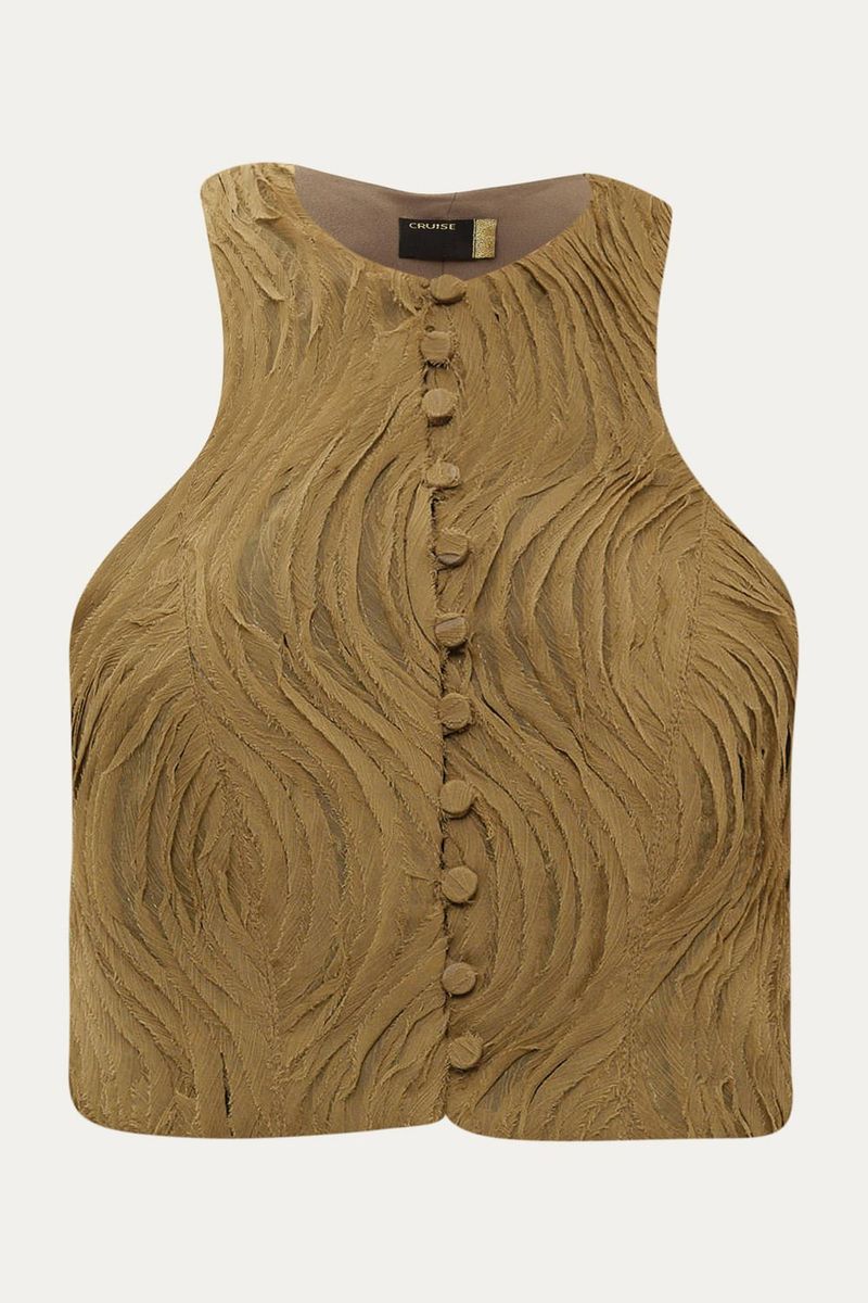 Colete Alessa Chiffon Cruise - VERDE 4