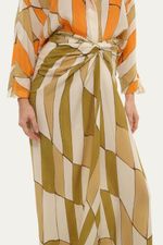 Saia Longa Pareo Quadrados Bdln - VERDE ESCURO 3