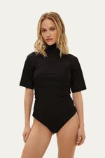 Blusa Manga Curta Pella Lo De Lui - PRETO 0