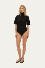 Blusa Manga Curta Pella Lo De Lui - PRETO 1