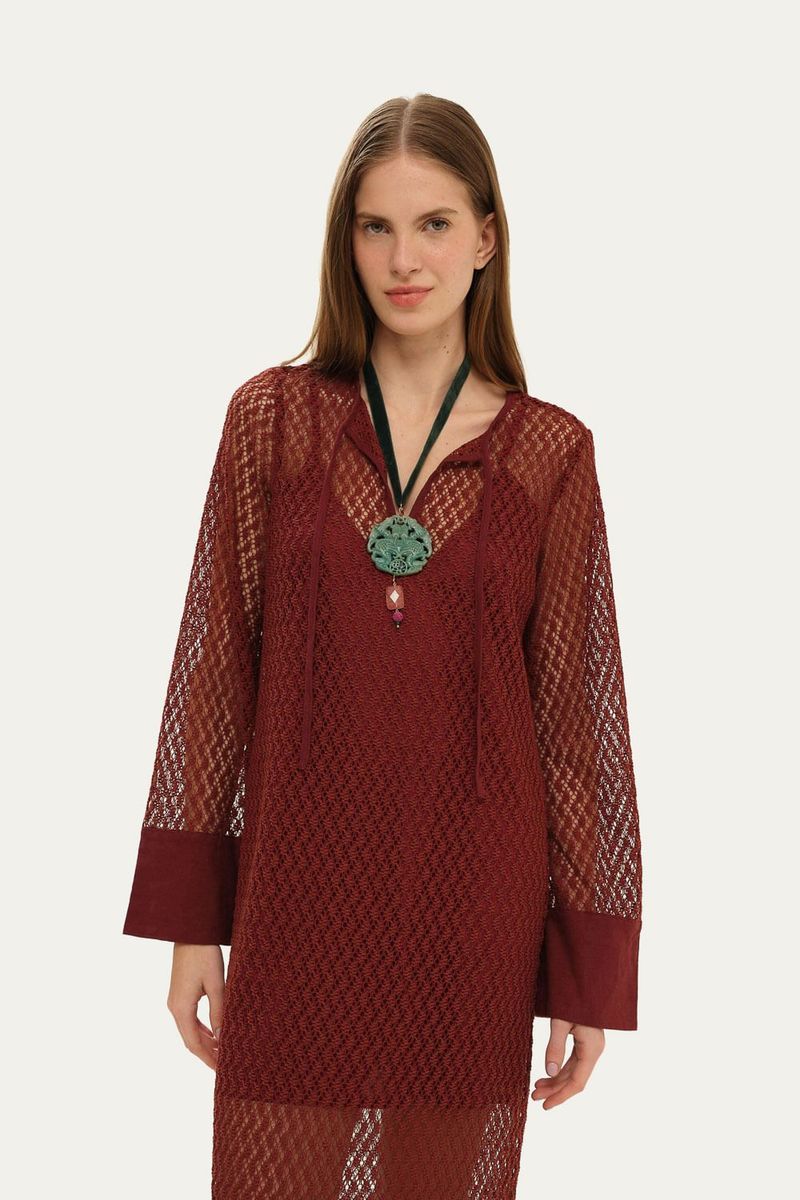 Vestido Midi Heek Clemence - VINHO 1