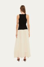 Vestido Longo Grace Clemence  - PRETO E BRANCO 3