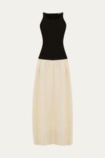Vestido Longo Grace Clemence  - PRETO E BRANCO 4