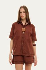 Shorts Lin Clemence - MARROM 0