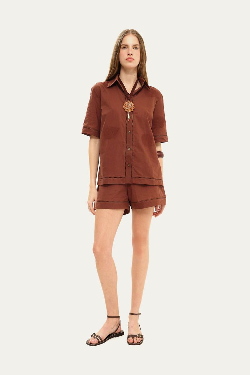 Shorts Lin Clemence - MARROM 1