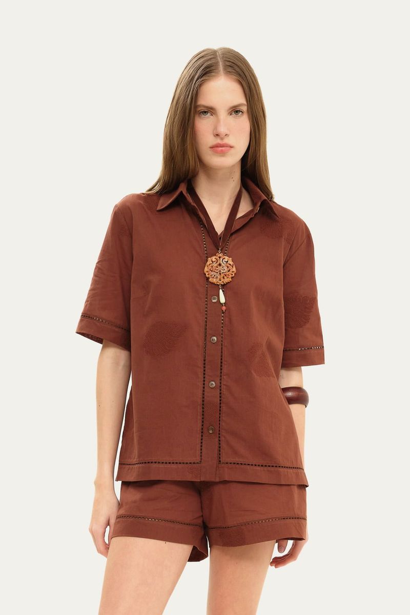 Camisa Mc Lin Clemence - MARROM 0