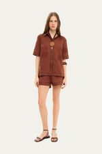 Camisa Mc Lin Clemence - MARROM 1