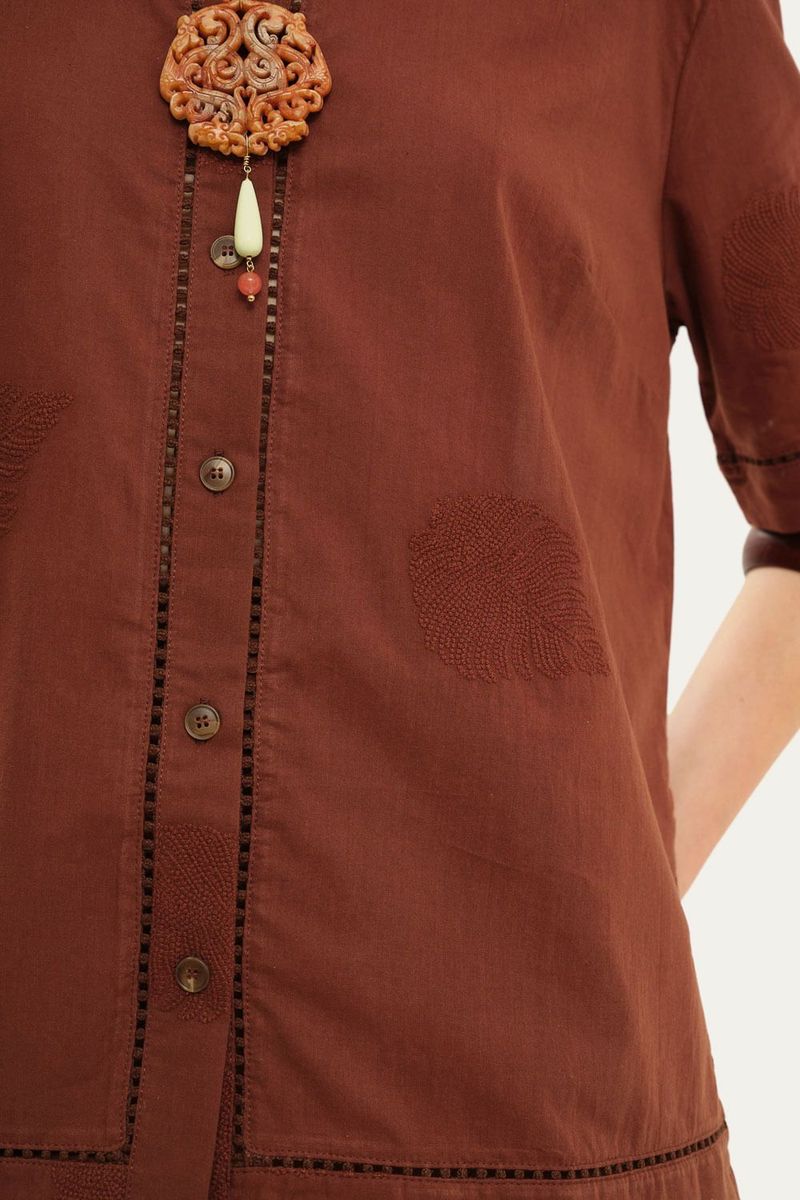 Camisa Mc Lin Clemence - MARROM 2