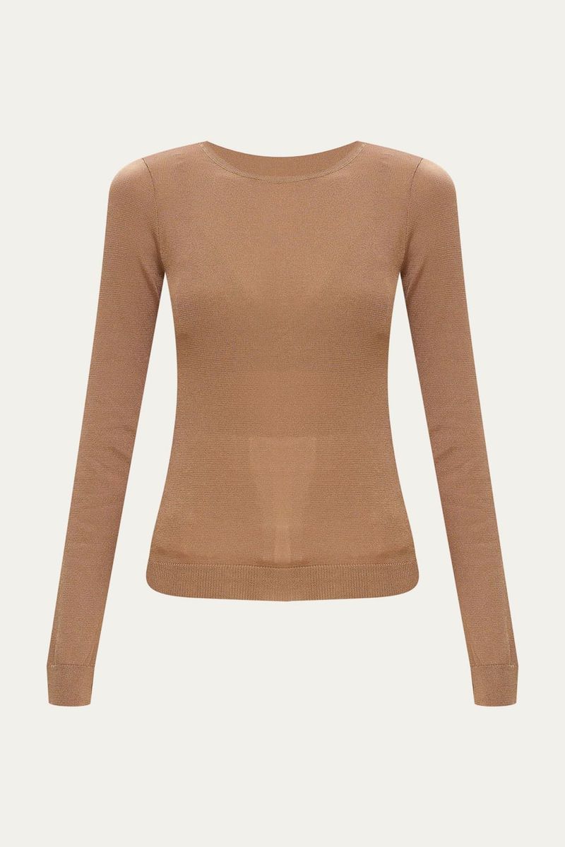 Blusa Manga Longa Kamala Tata - BEGE 0