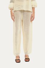 Cal a Pantacourt Cropped Rede Tricot Egrey - OFF WHITE 2
