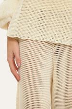 Cal a Pantacourt Cropped Rede Tricot Egrey - OFF WHITE 3