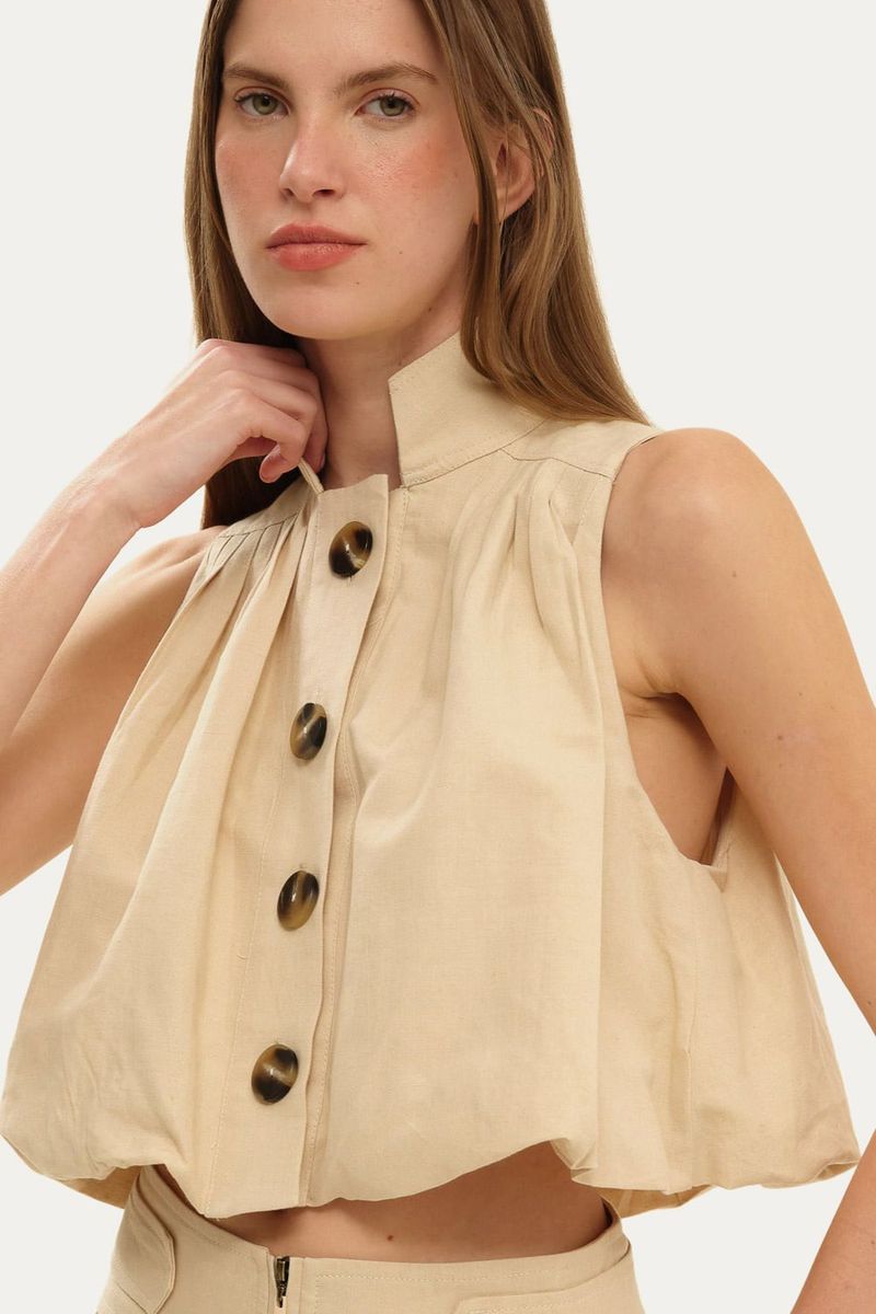 Colete Alicia Cach  - BEGE 3