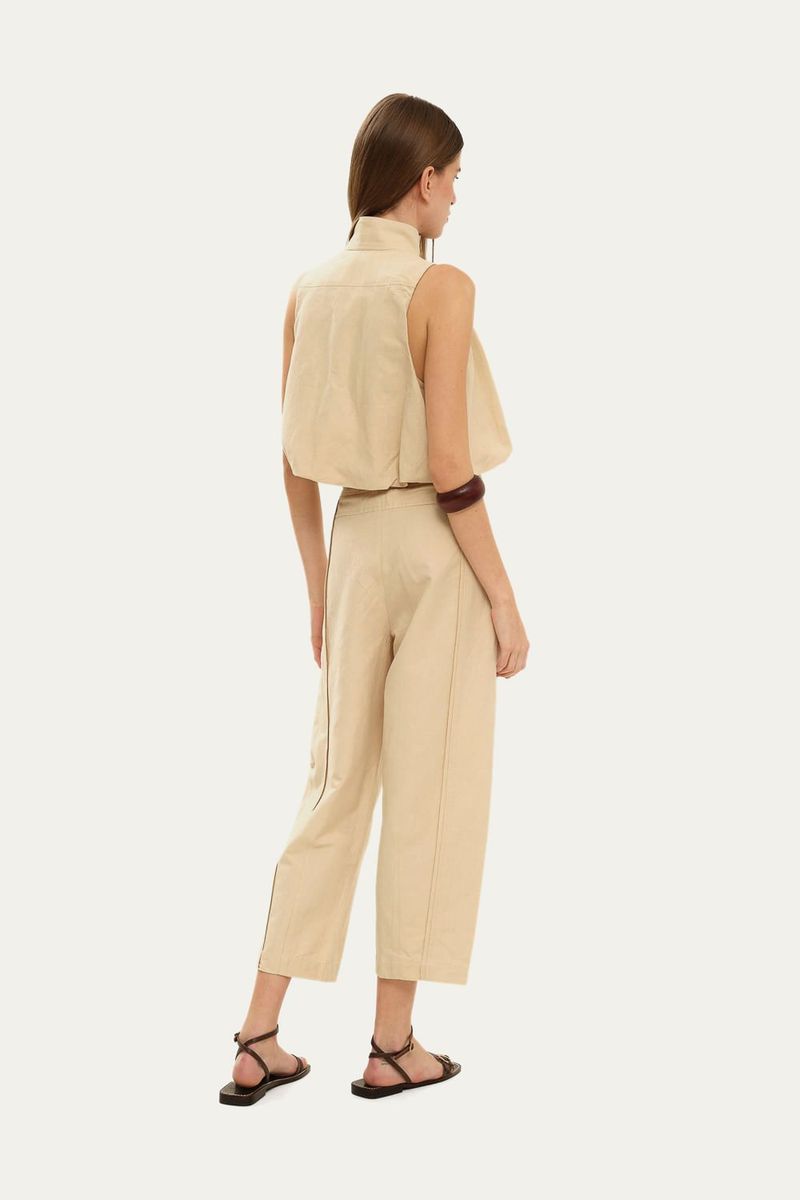 Cal a Pantacourt Bianca Cach  - BEGE 4