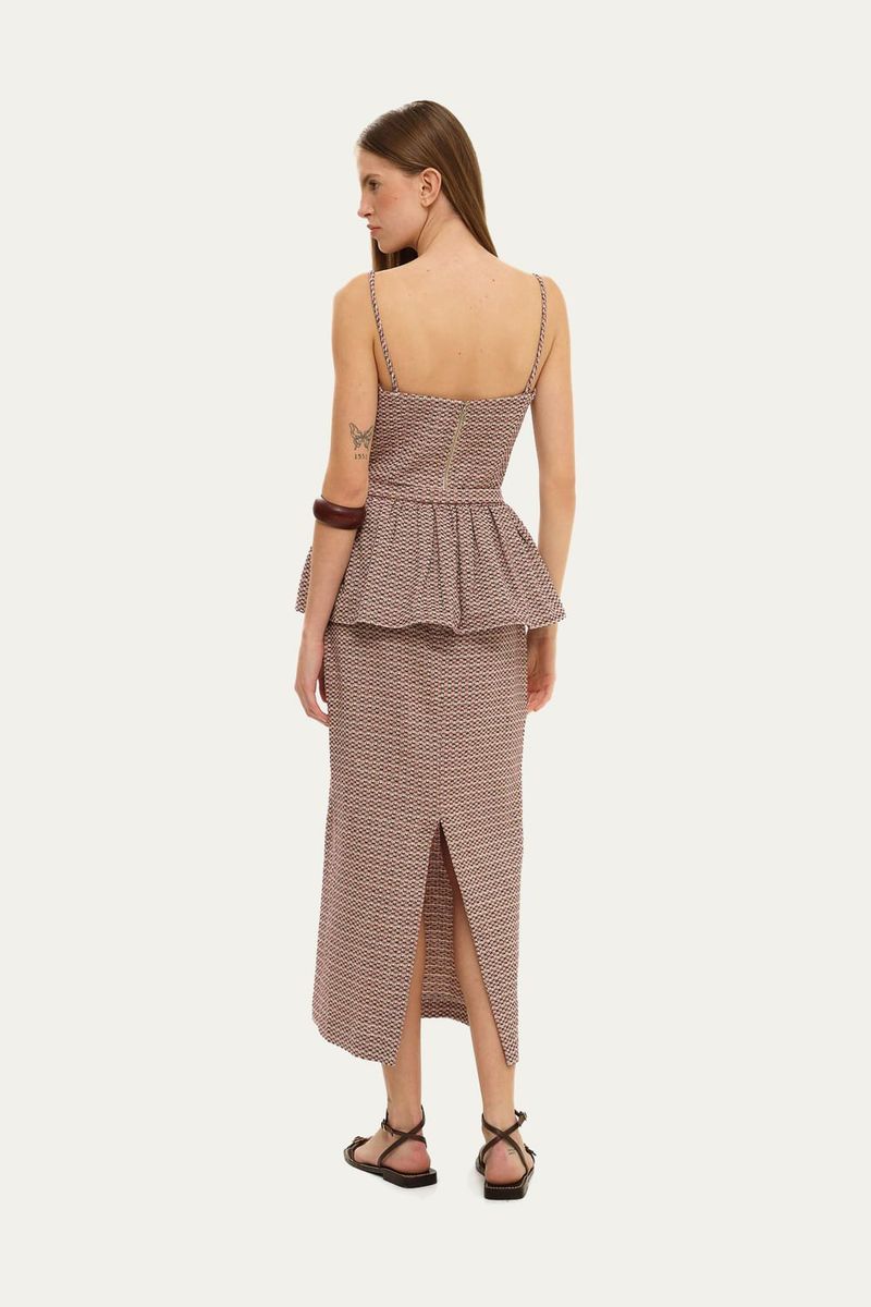 Vestido Midi Serpentine Clemence - MULTICOLORIDO 2