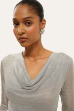 Blusa Segunda Pele Franz Framed - PRATA 2