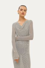 Vestido Midi Franz Framed - PRATA 1