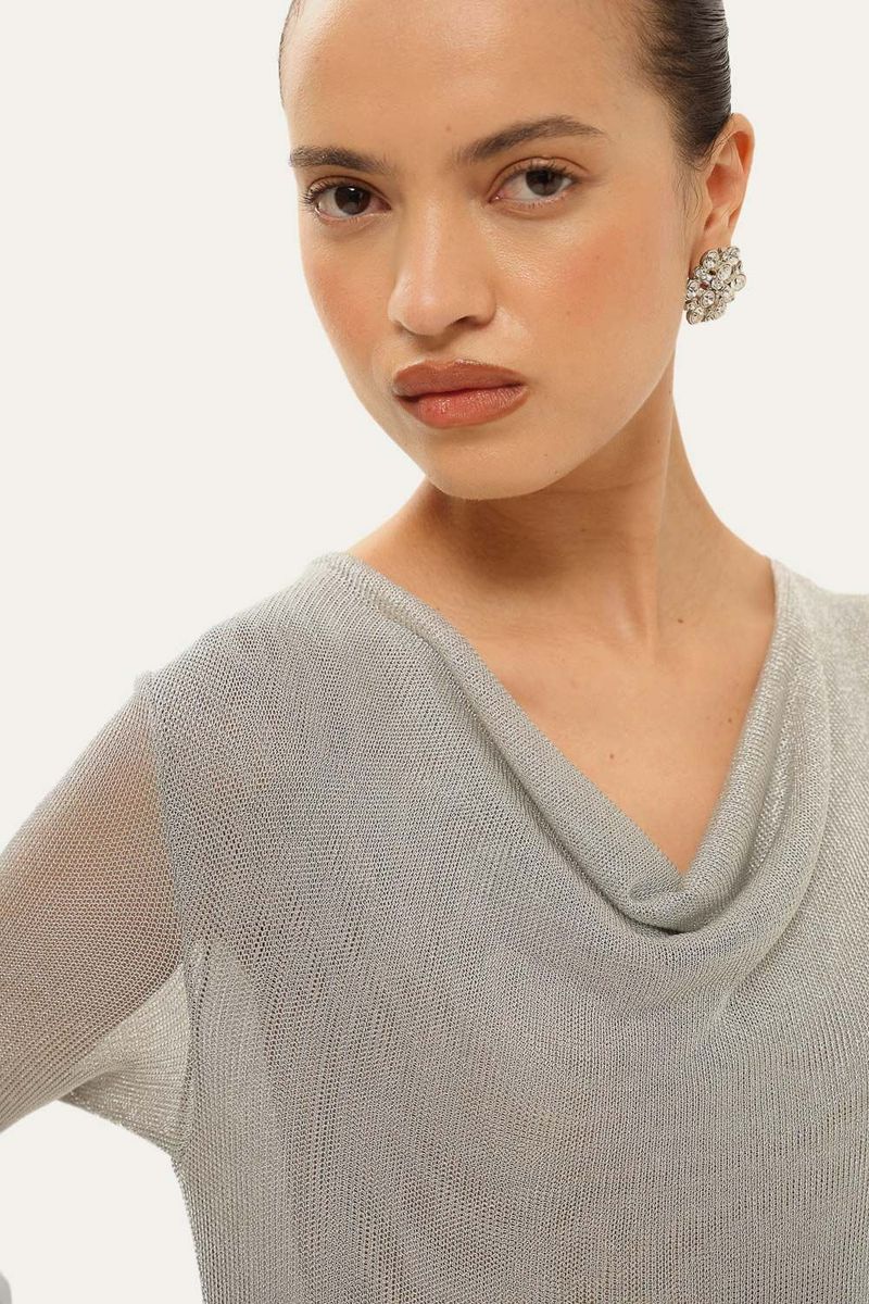 Vestido Midi Franz Framed - PRATA 2