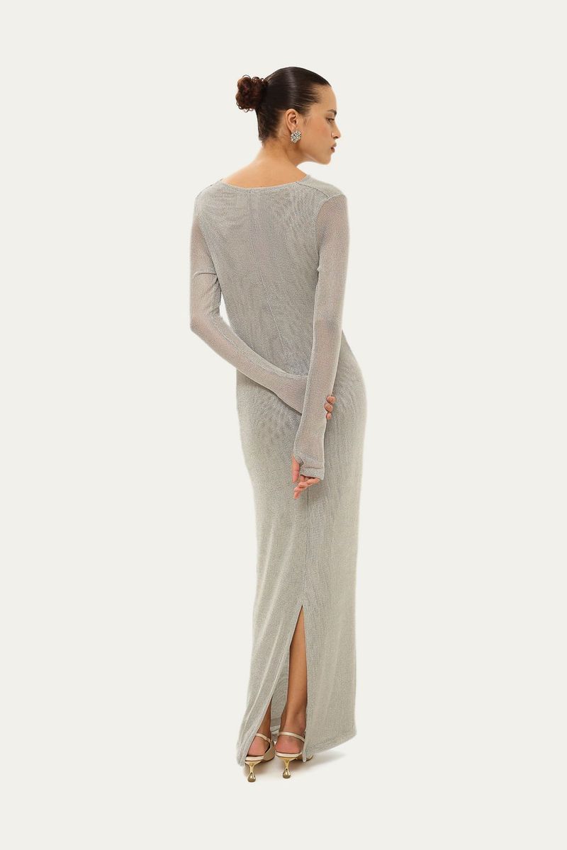 Vestido Midi Franz Framed - PRATA 3
