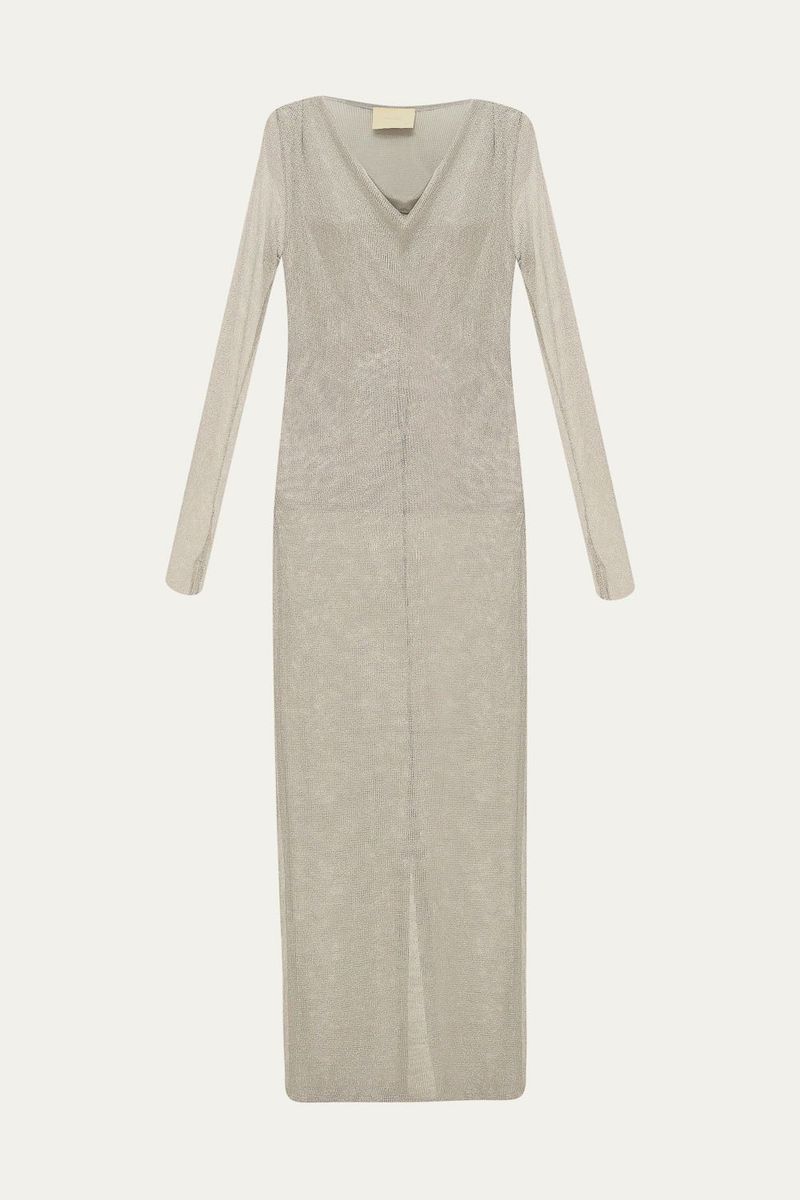 Vestido Midi Franz Framed - PRATA 4