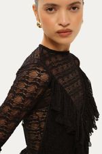 Blusa Segunda Pele Hillon Framed - PRETO 2