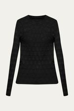 Blusa Segunda Pele Hillon Framed - PRETO 4
