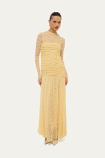 Blusa Segunda Pele Hillon Framed - AMARELO 1