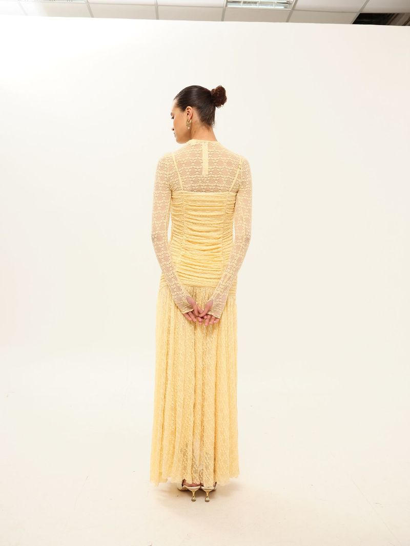 Blusa Segunda Pele Hillon Framed - AMARELO 3