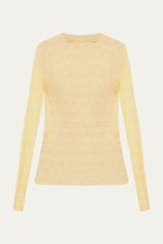 Blusa Segunda Pele Hillon Framed - AMARELO 4