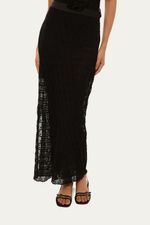 Saia Midi Hillon Framed - PRETO 1