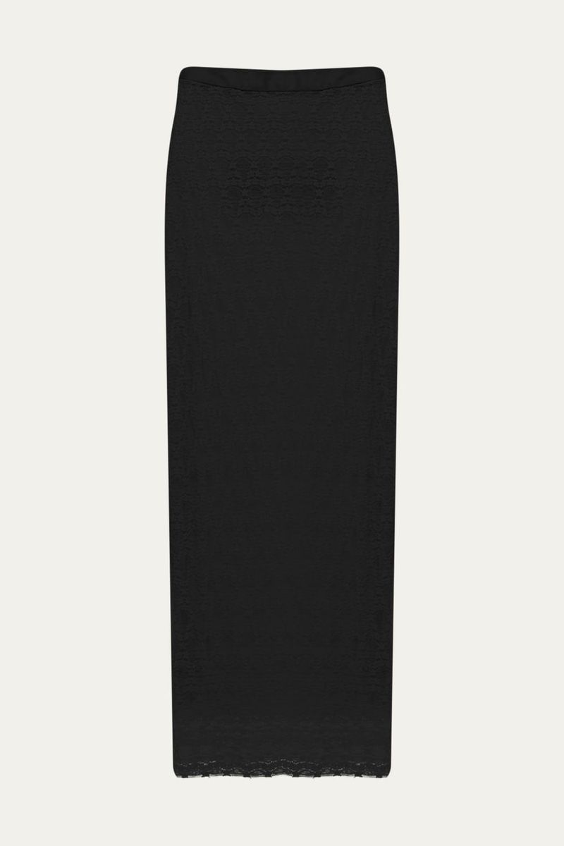 Saia Midi Hillon Framed - PRETO 4