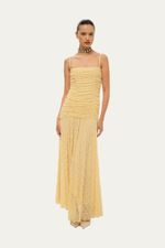 Vestido Midi Hillon Framed - AMARELO 0