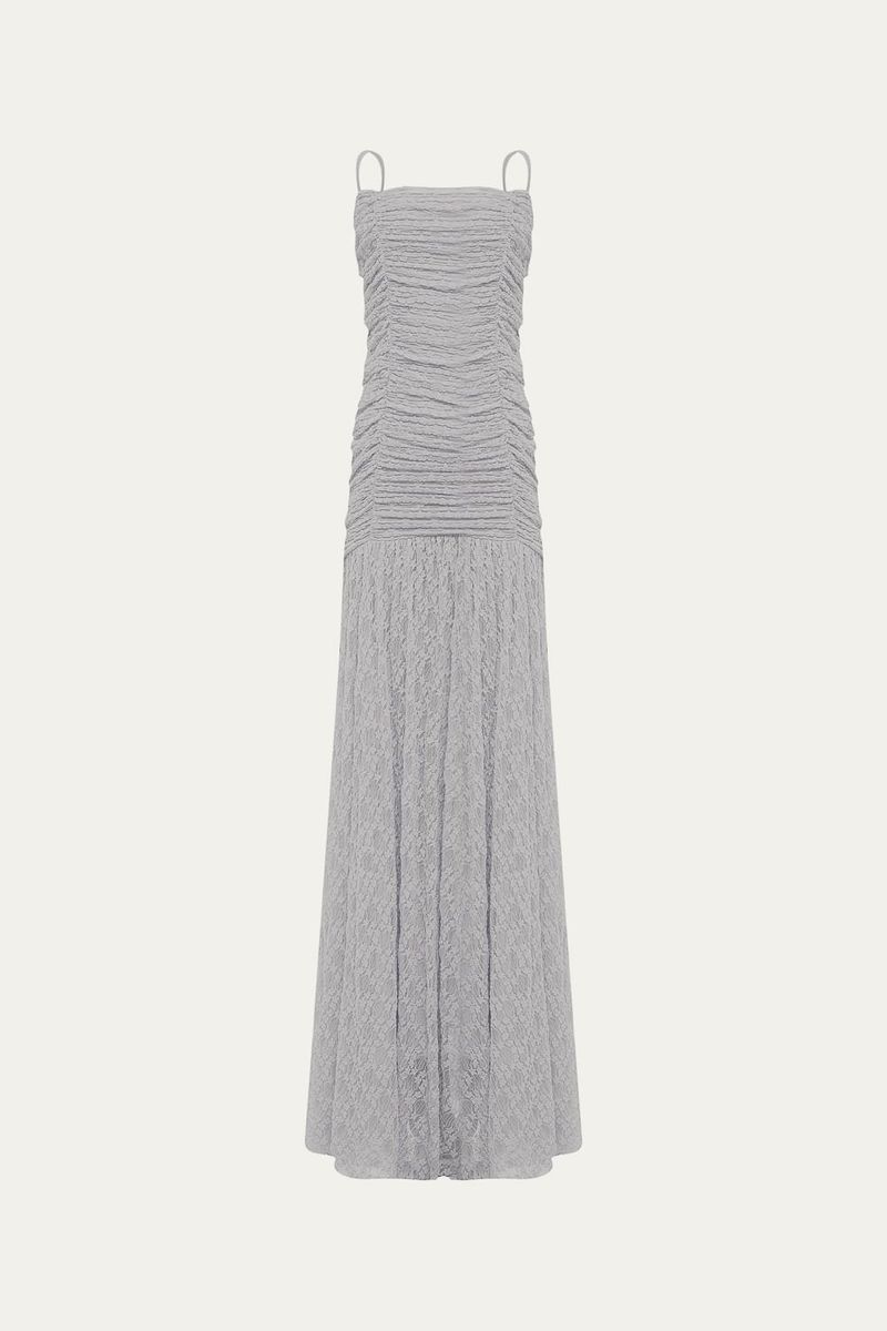 Vestido Midi Hillon Framed - AZUL 5