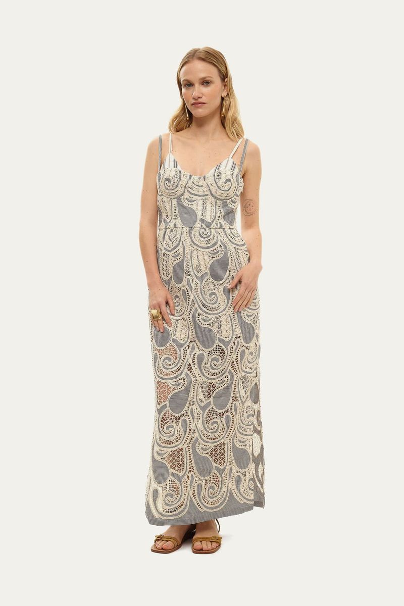 Vestido Midi  ze Framed - LISTRAS 0