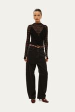 Blusa Segunda Pele Hillon Framed - PRETO 1