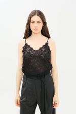 Regata Renda Lingerie Lucy Nk - PRETO 1