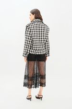 Saia Midi Renda Lingerie Lira Nk - PRETO 3