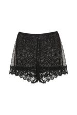 Shorts Mini Renda Lingerie Lilian Nk - PRETO 0