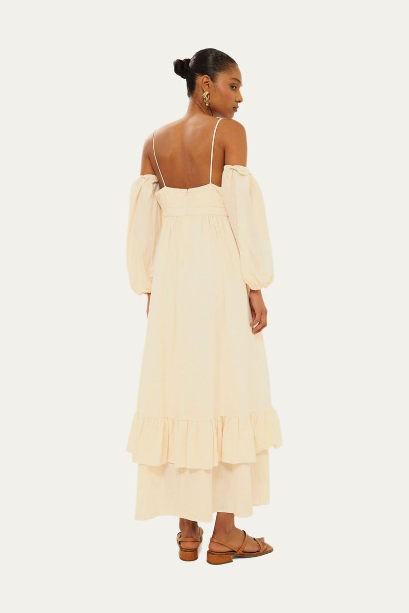 Vestido Midi Estelar A Niemeyer - OFF WHITE 2